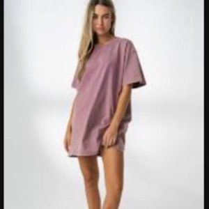 Riley Tee Dress Rhondite
